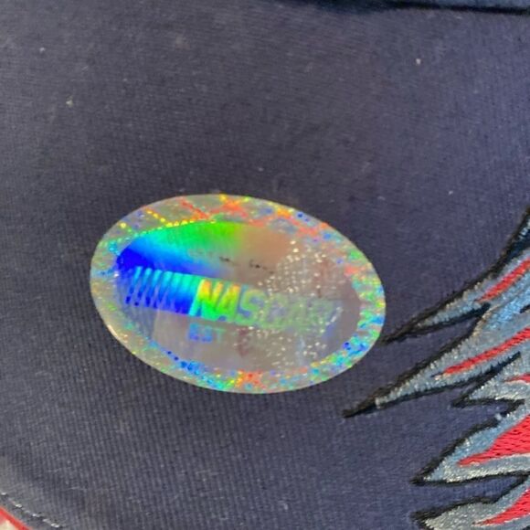 NASCAR Red & Blue Checkers Baseball Cap Hat NEW - Picture 4 of 9